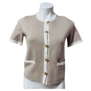 Truth Republic Tan Button Front Cardigan Sweater XS